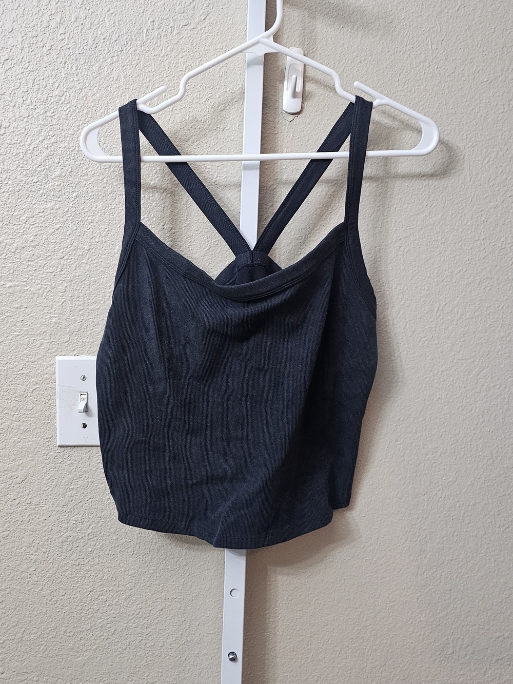 No Boudaries Black Crisscross Strap Women's Tank Top